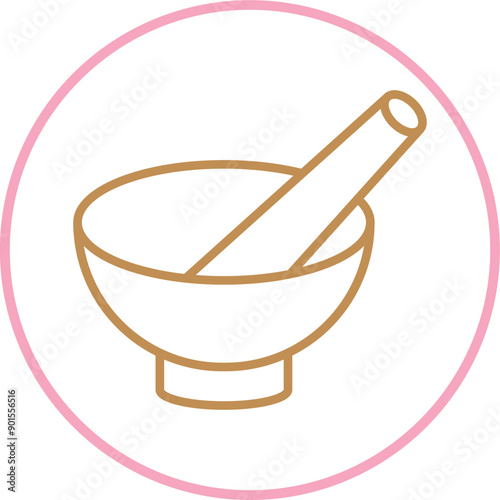 Mortar and Pestle icon Design