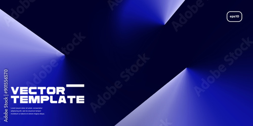 Minimal geometric background with abstract gradients. Vector illustration.