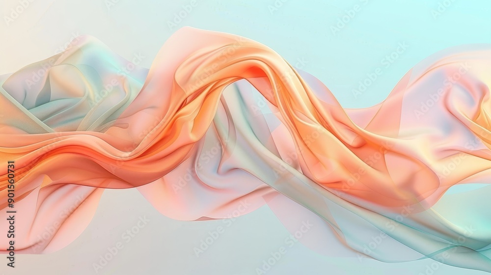 Soft, blended colors and flowing lines make up this abstract background Soft, blended colors and flowing lines make up this abstract background