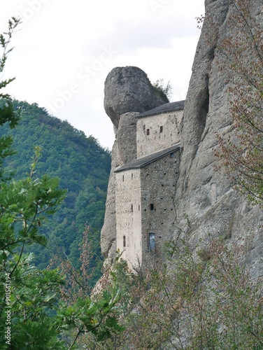 old castle in the mountains photo