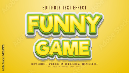 funny game editable text effect