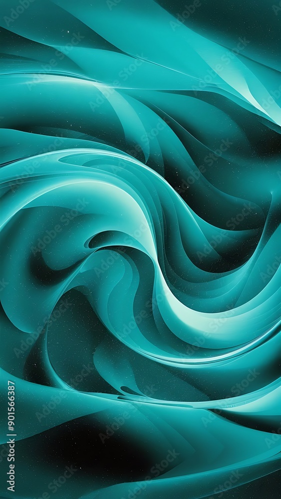 Obraz premium Abstract cyan blue wallpaper background.