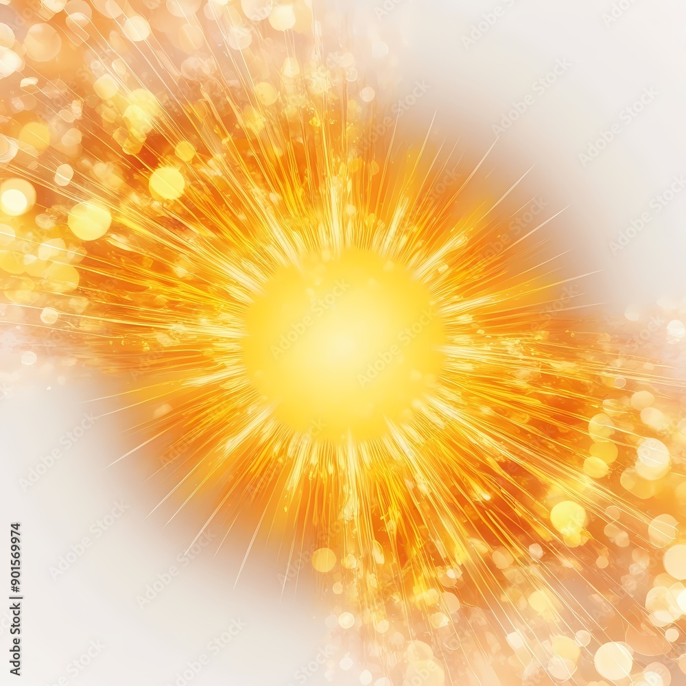 vibrant abstract sun ray intricate on white background vibrant abstract sun ray intricate on white background