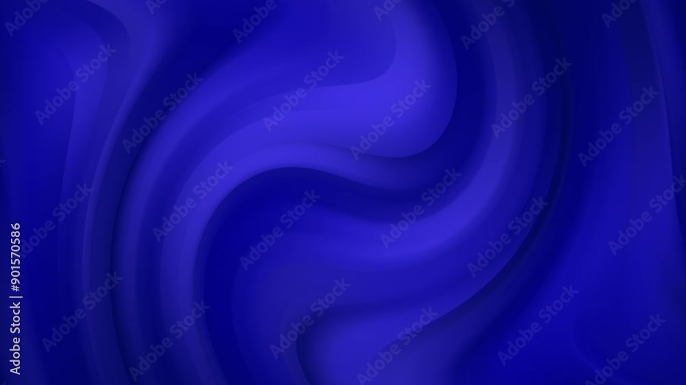 Dynamic abstract animation background liquid gradient 4K blue and blue loop wave