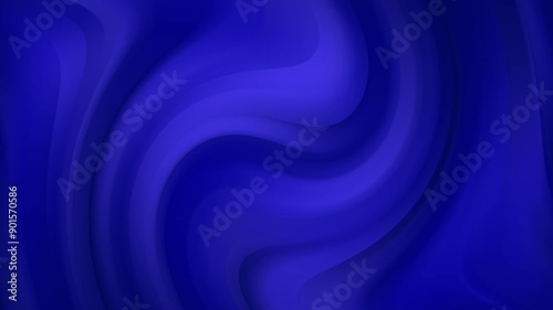 Dynamic abstract animation background liquid gradient 4K blue and blue loop wave