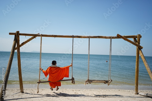 child on the swing