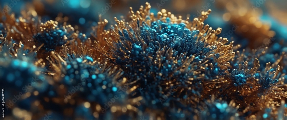 Microscopic textures magnified, revealing an unseen world of abstract beauty. Microscopic textures magnified, revealing an unseen world of abstract beauty.