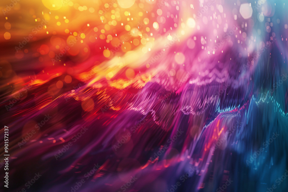 Softly diffused backdrop bursting with a spectrum of bright colors, ideal for modern tech visuals Softly diffused backdrop bursting with a spectrum of bright colors, ideal for modern tech visuals