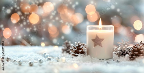 Candlelit Winter Scene