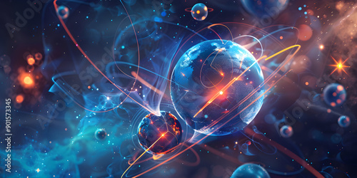 Wallpaper Mural Planets in the universe symbolizing peace and development. A fantastic illustration for the World Day of Science for Peace and Development, November 10 Torontodigital.ca