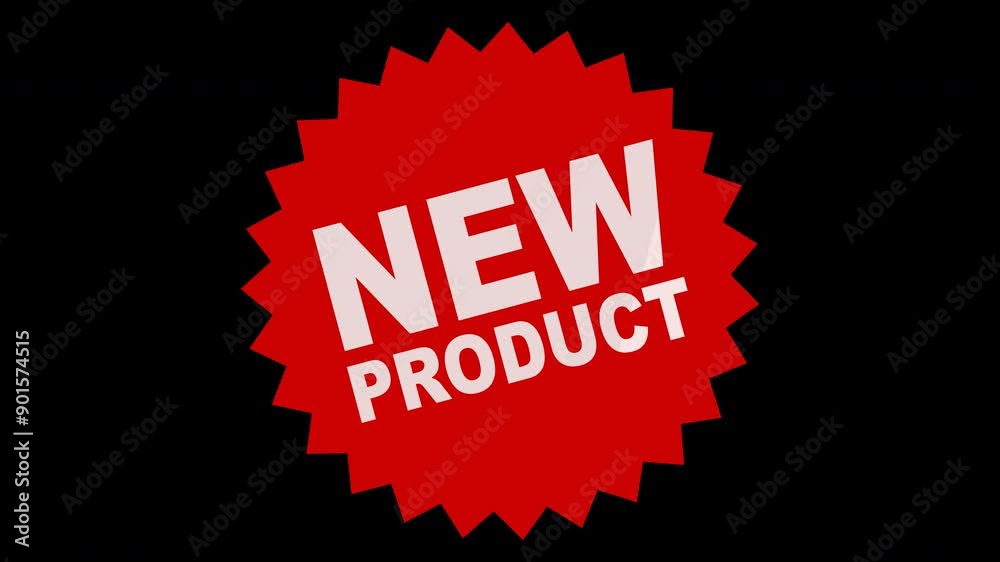 Animation of the appearance of a label with the wording Animation of the appearance of a label with the wording