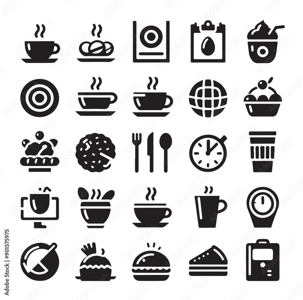 restaurant icon, food and drink, Set of cafe icons, vector illustration icon design
restaurant icon, food and drink, Set of cafe icons, vector illustration icon design