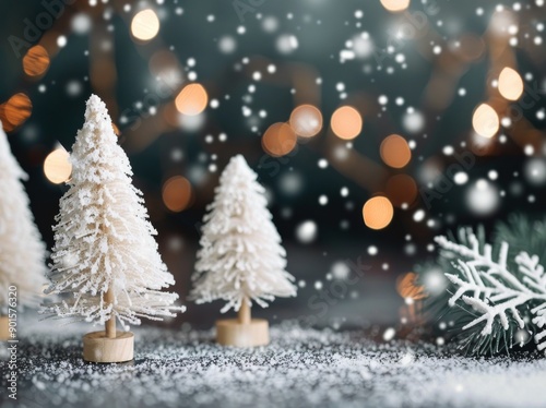Small Christmas Tree in Snow