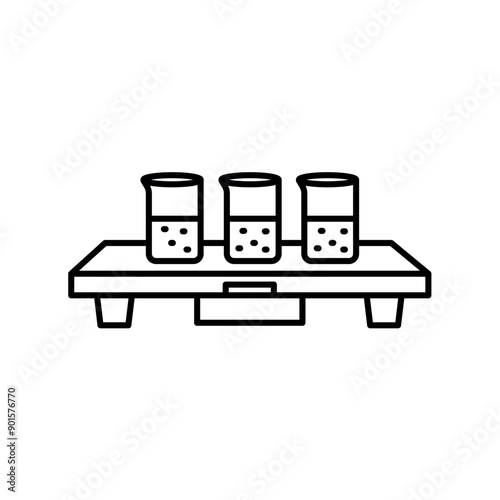 Analysis of ore line black icon. Sign for web page, mobile app, button,
