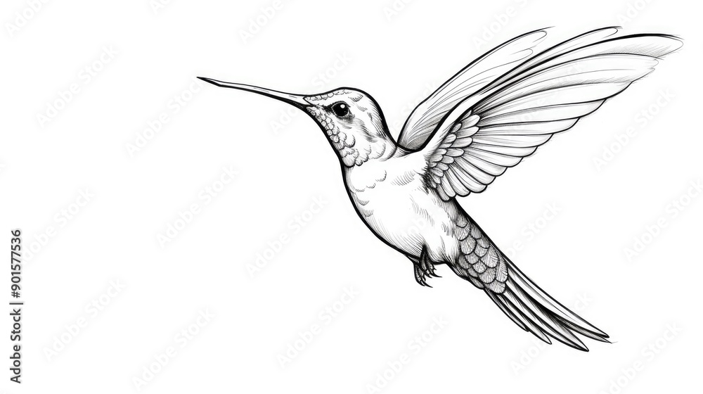 Obraz premium an elegant hummingbird