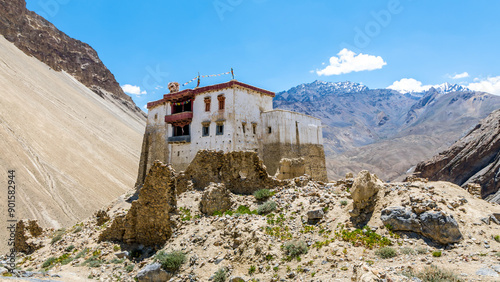 Zangla Fort or Zangla Khar is in the village of Zangla which is on the banks of Zanskar River in Zanskar valley of Ladakh, India photo