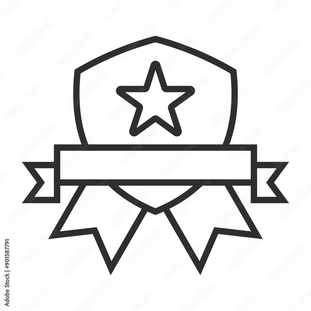 Badge outline icon, editable vector illustration and transparent graphic element. Isolated on white background Badge outline icon, editable vector illustration and transparent graphic element. Isolated on white background