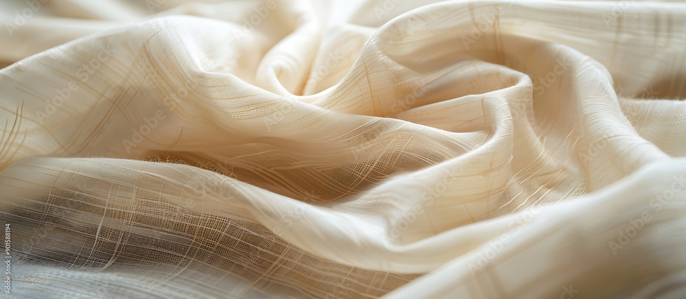 A detailed view of a bamboo textile, showcasing the soft texture and eco-friendly nature of bamboo fabric used in sustainable fashion. A detailed view of a bamboo textile, showcasing the soft texture and eco-friendly nature of bamboo fabric used in sustainable fashion.