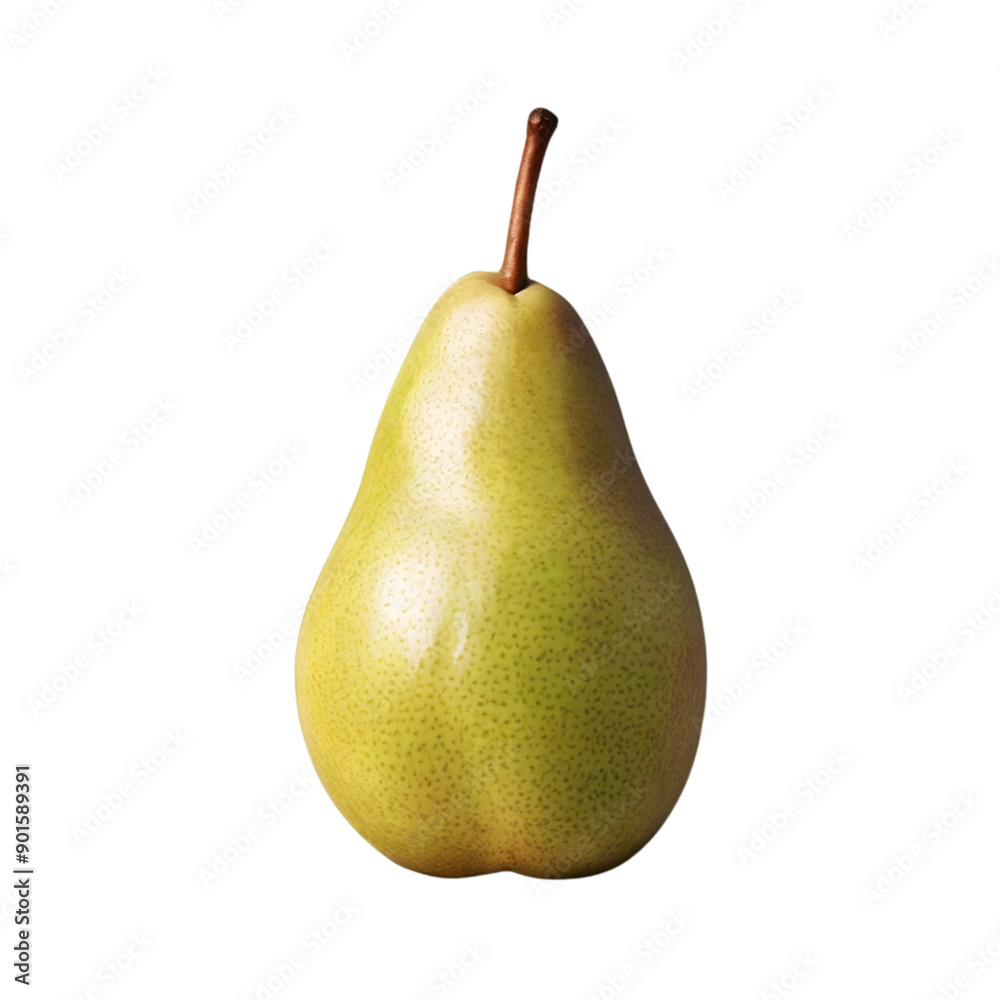 Green pear fruit isolated on transparent background Green pear fruit isolated on transparent background