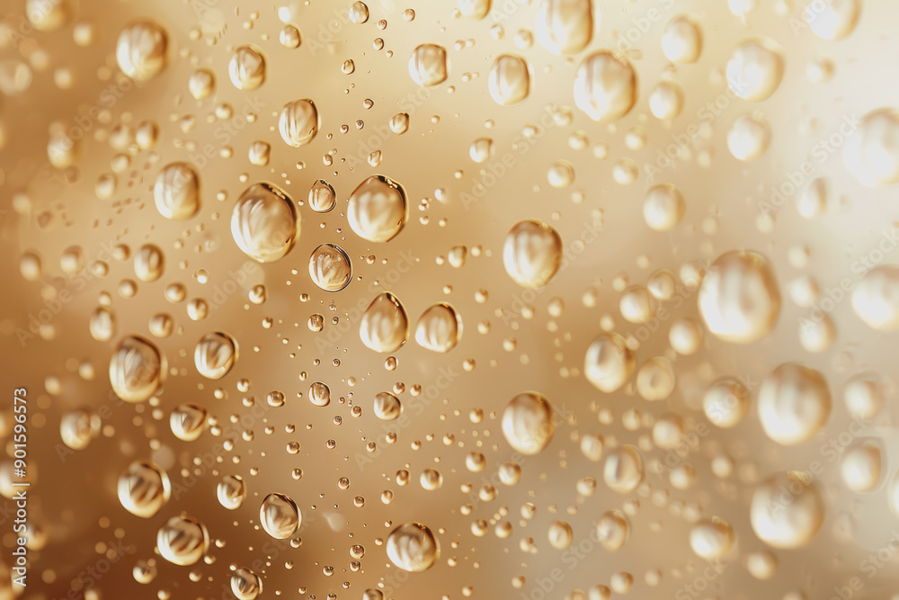 Bright taupe glowing raindrops on a chaotic abstract backdrop, vibrant banner. Bright taupe glowing raindrops on a chaotic abstract backdrop, vibrant banner.