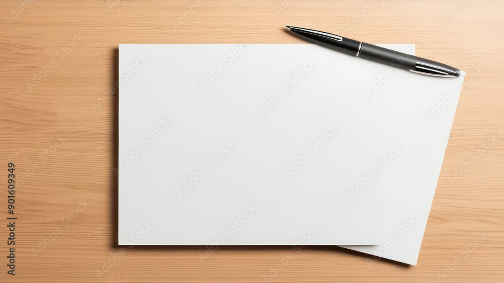 office desk mockup, background has a modern theme with one folder, one elegant pen, one glass, empty space in the middle office desk mockup, background has a modern theme with one folder, one elegant pen, one glass, empty space in the middle