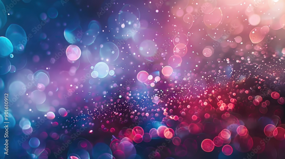 Defocused particles creating a sparkling bokeh effect Defocused particles creating a sparkling bokeh effect