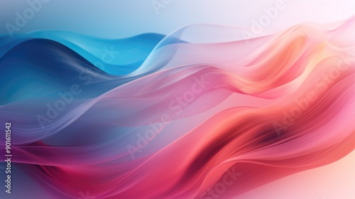 Bright, flowing motion with gradient hues