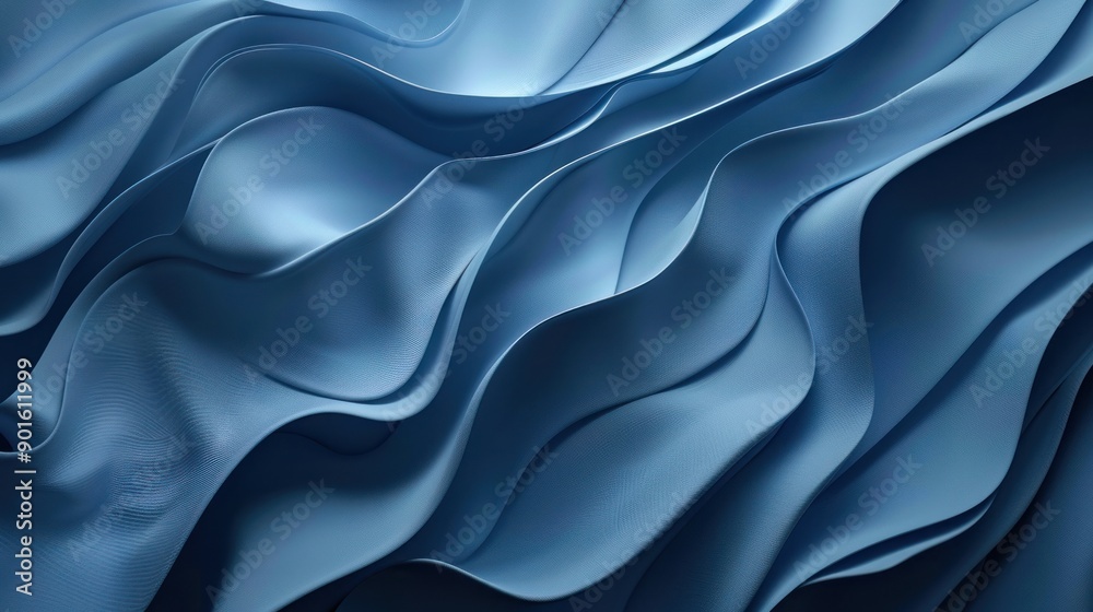 Obraz premium Abstract blue background with smooth gradients and subtle textures