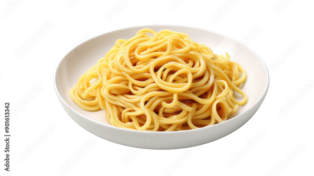 Noodle on white isolated on clear png background and transparent background. food drink and dessert concept for cafe and restaurent, AI generative. Noodle on white isolated on clear png background and transparent background. food drink and dessert concept for cafe and restaurent, AI generative.