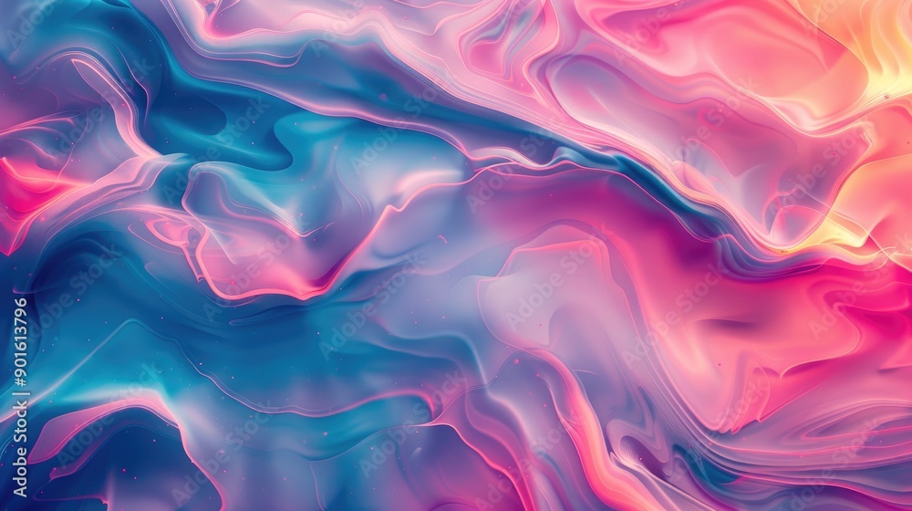 Bright, fluid motion creating abstract shapes Bright, fluid motion creating abstract shapes