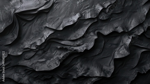 Wallpaper Mural Abstract Charcoal Black, background photorealistic Torontodigital.ca