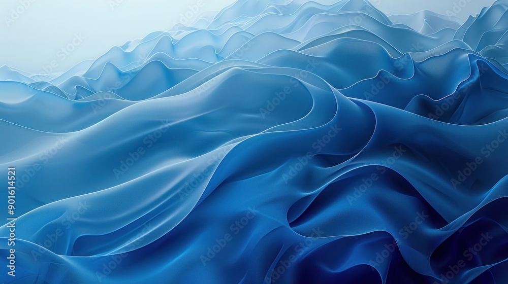 Fototapeta premium Abstract blue background with smooth gradients and subtle textures