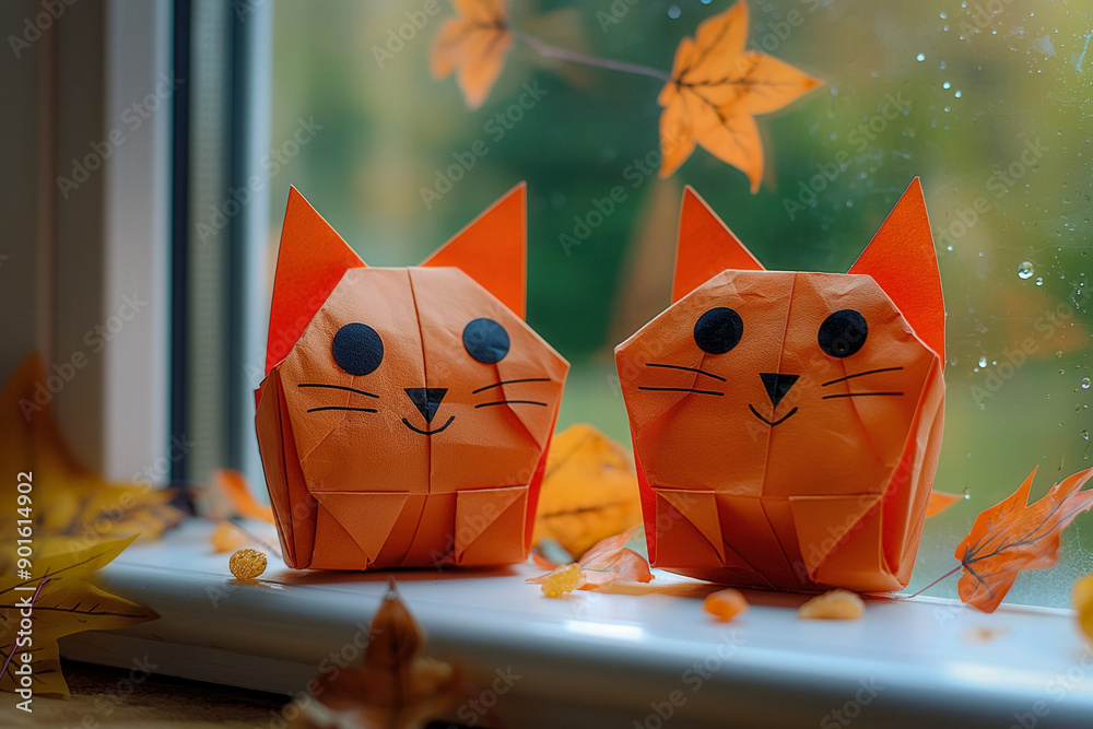 Obraz premium Halloween origami