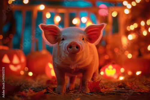 Halloween pig