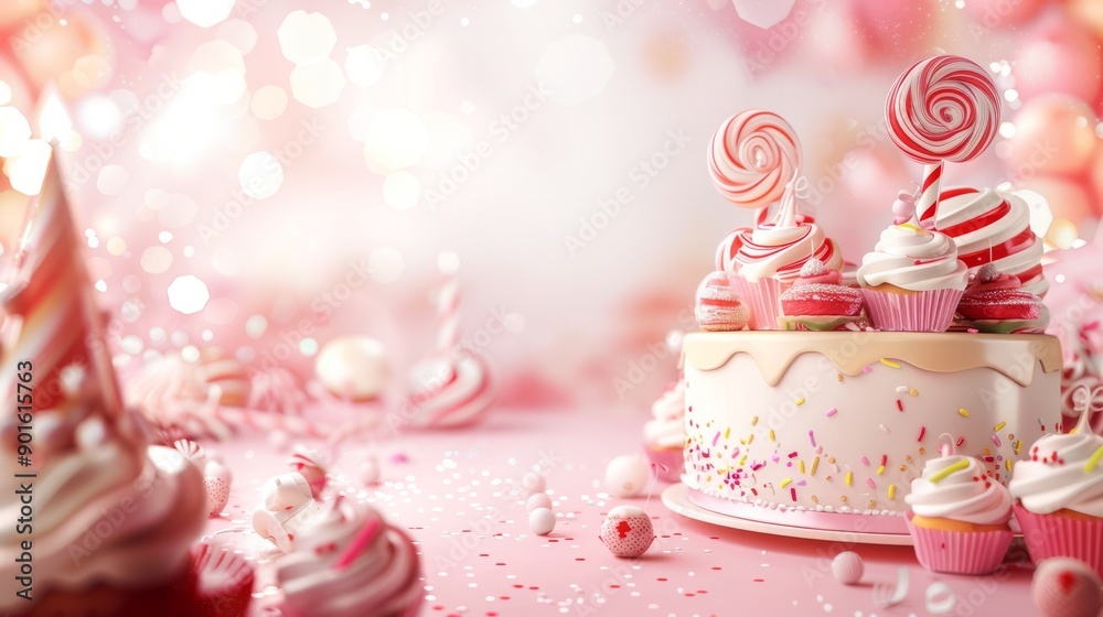 sweet festive background with a large wide empty space for birthday greetings sweet festive background with a large wide empty space for birthday greetings