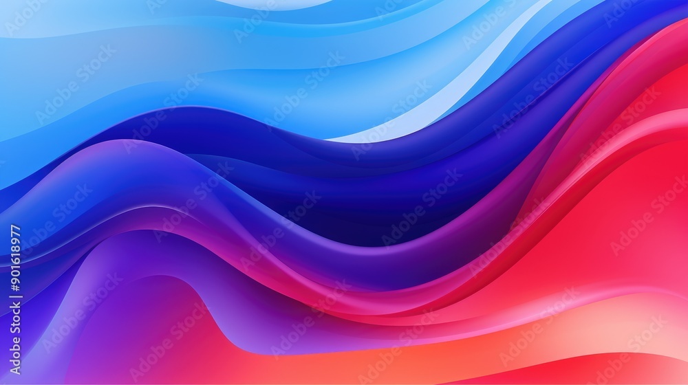 Fototapeta premium Bright gradient with liquid-like texture