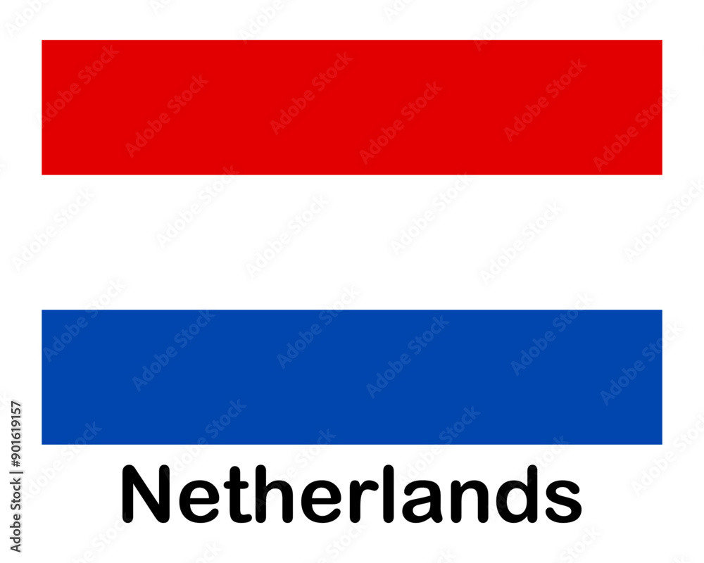Netherlands national flag. Banner, state symbol, flagpole. Netherlands national flag. Banner, state symbol, flagpole.