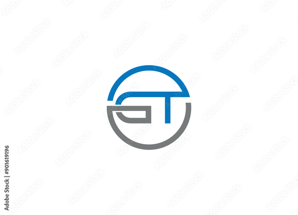 GT Logo Design with Creative Modern vector icon template GT Logo Design with Creative Modern vector icon template