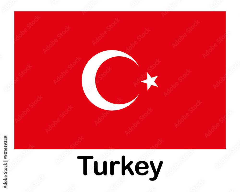 Turkey national flag. Banner, state symbol, flagpole. Turkey national flag. Banner, state symbol, flagpole.