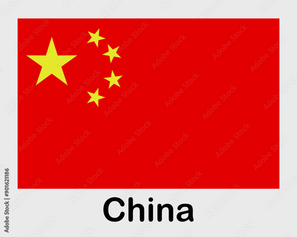 China national flag. Banner, state symbol, flagpole. China national flag. Banner, state symbol, flagpole.