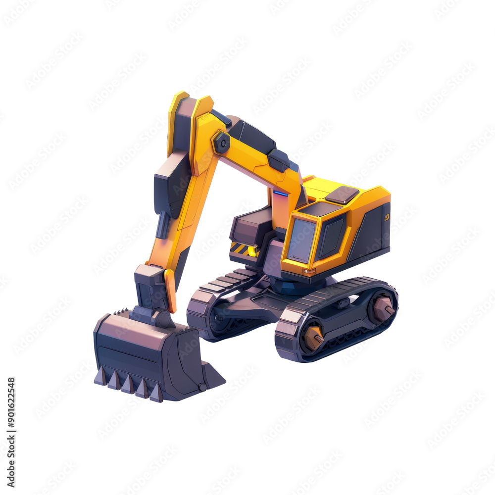 excavator icon 3d excavator icon 3d