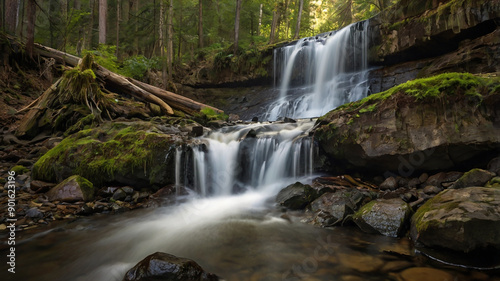 waterfall in the forest © zar