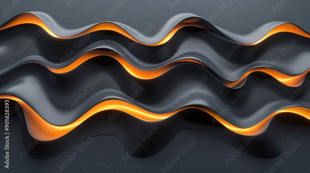 Dynamic wavy patterns with a luminous glow Dynamic wavy patterns with a luminous glow