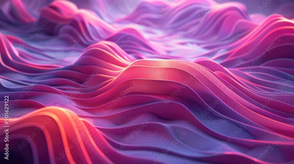 Dynamic wavy patterns with a luminous glow Dynamic wavy patterns with a luminous glow