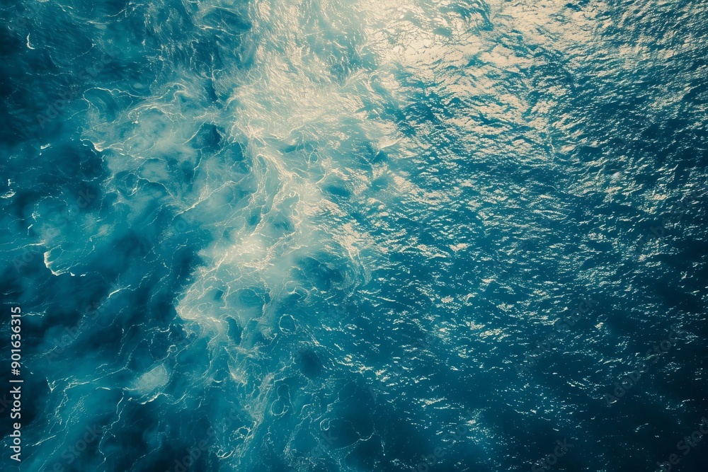 Aerial Landscape of the Sea Surface Viewed from Above, generative ai Aerial Landscape of the Sea Surface Viewed from Above, generative ai
