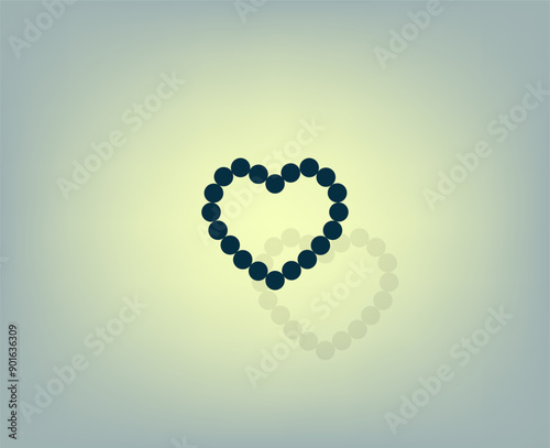 Vector icon with shadow on gray background with gradient.