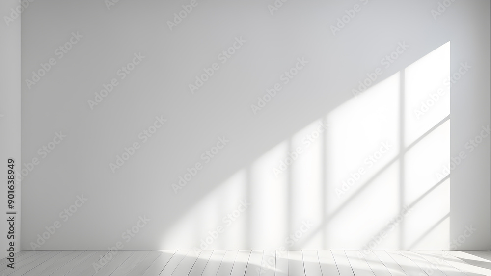 Empty room with white wall and floor. Empty room with white wall and floor.