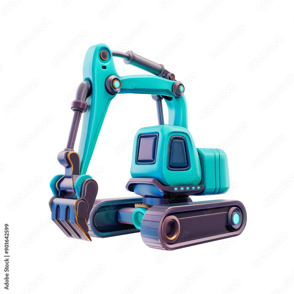 excavator icon 3d excavator icon 3d