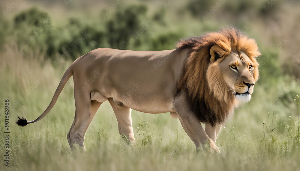 Lion, the powerful creature of the great forest Lion, the powerful creature of the great forest