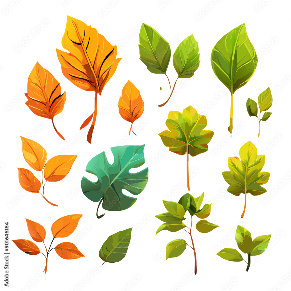 Obraz premium set of autumn leaves